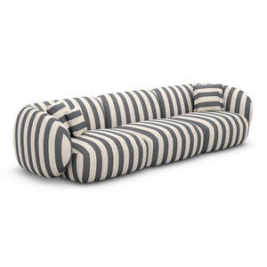 LINEN Stripes Grey Sand