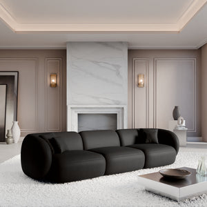 REAL LEATHER Black