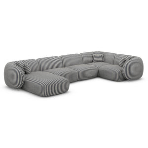 LINEN Fine Stripes Grey Bold