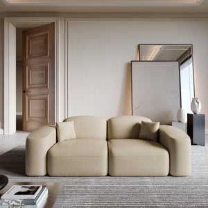 REAL LEATHER Beige