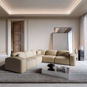 REAL LEATHER Beige