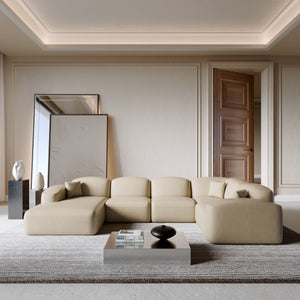 REAL LEATHER Beige