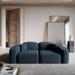 CORD VELVET Dark Blue