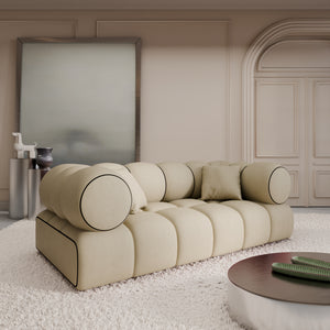 REAL LEATHER Beige