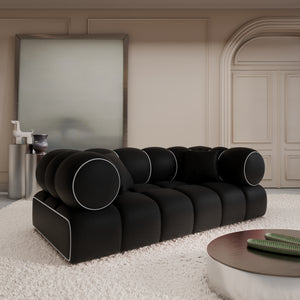REAL LEATHER Black