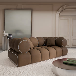 REAL LEATHER Choco Brown