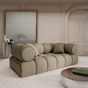 REAL LEATHER Dark Beige