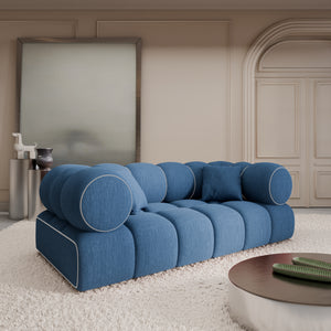 STRUCTURED FABRIC Dark Blue