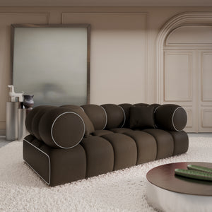 REAL LEATHER Dark Brown