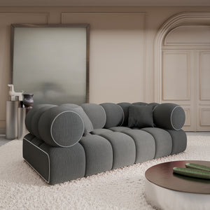 CORD VELVET Dark Grey