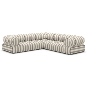 LINEN Stripes Beige Sand