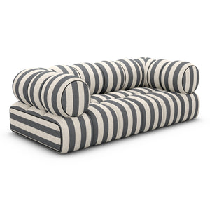 LINEN Stripes Grey Sand