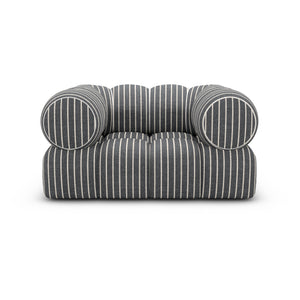 LINEN Fine Stripes Grey Bold