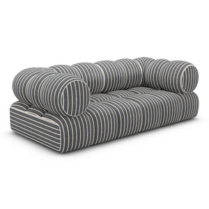 LINEN Fine Stripes Grey Bold