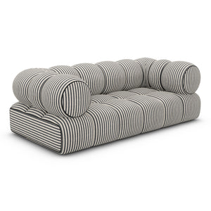 LINEN Fine Stripes Grey Sand