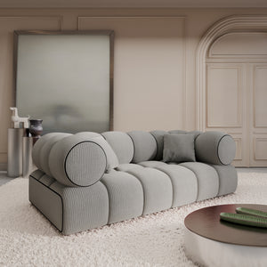 CORD VELVET Light Grey