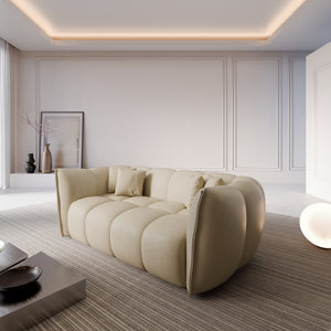REAL LEATHER Beige