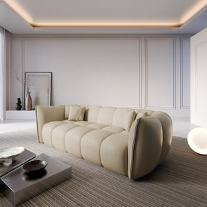 REAL LEATHER Beige