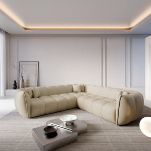 REAL LEATHER Beige