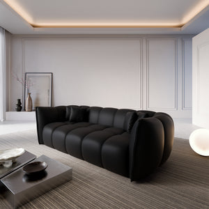 REAL LEATHER Black