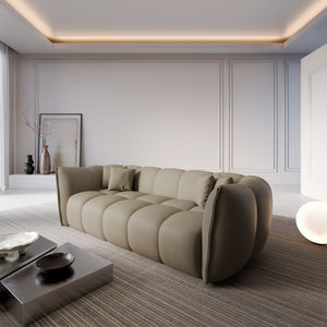 REAL LEATHER Dark Beige