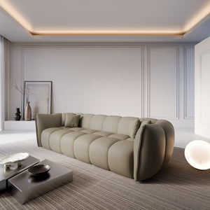 REAL LEATHER Dark Beige