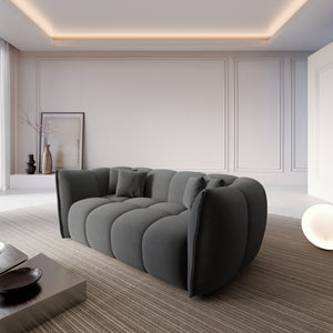 CORD VELVET Dark Grey
