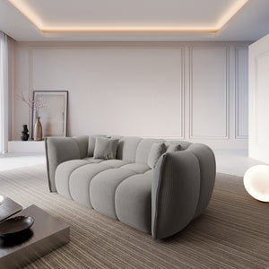 CORD VELVET Light Grey