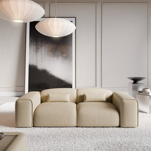 REAL LEATHER Beige