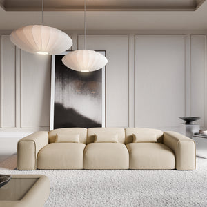 REAL LEATHER Beige