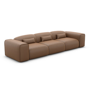 REAL LEATHER Choco Brown