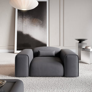 REAL LEATHER Dark Grey