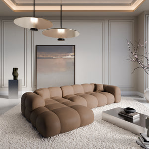 REAL LEATHER Choco Brown