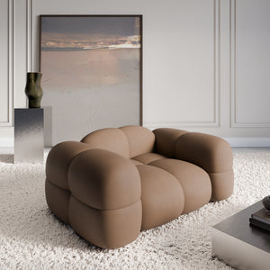 REAL LEATHER Choco Brown