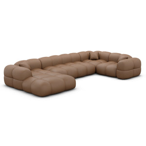 REAL LEATHER Choco Brown