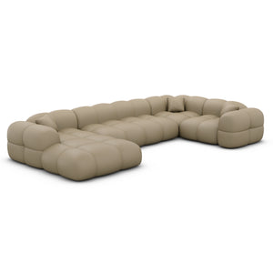 REAL LEATHER Dark Beige