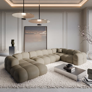 REAL LEATHER Dark Beige