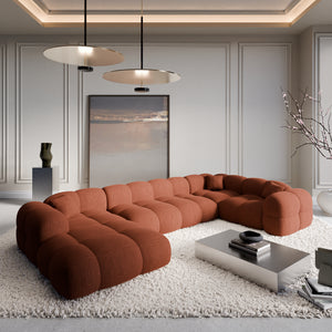 STRUCTURED FABRIC Terracotta