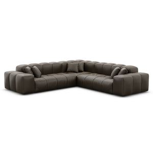 REAL LEATHER Dark Brown