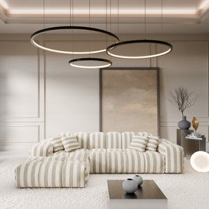 LINEN Stripes Beige Sand