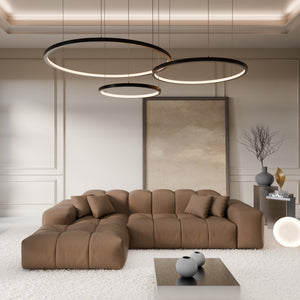 REAL LEATHER Choco Brown
