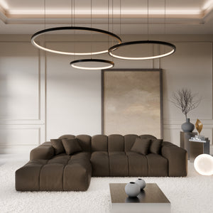REAL LEATHER Dark Brown