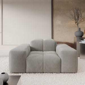CORD VELVET Light Grey