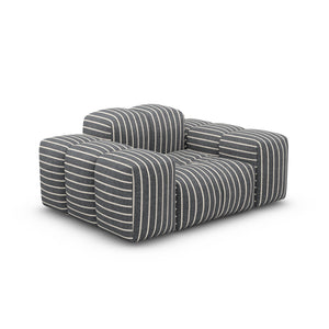 LINEN Fine Stripes Grey Bold