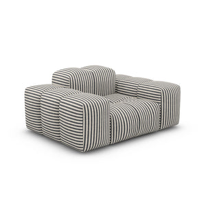 LINEN Fine Stripes Grey Sand