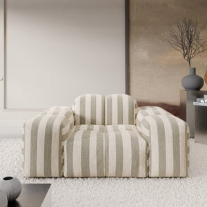 LINEN Stripes Beige Sand