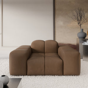 REAL LEATHER Choco Brown