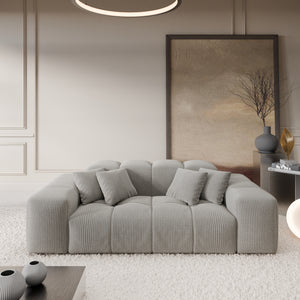 CORD VELVET Light Grey