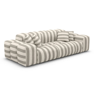 LINEN Stripes Beige Sand