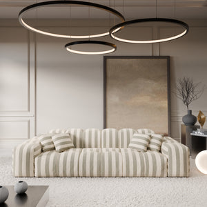 LINEN Stripes Beige Sand